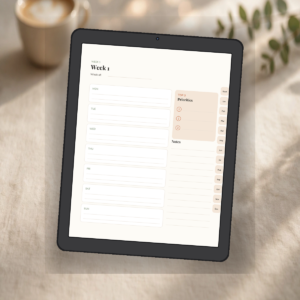 Digital Weekly Planner — Undated