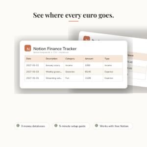 Notion Finance Tracker