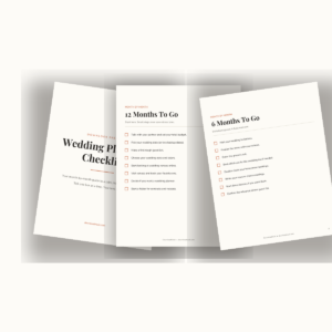 Wedding Planning Checklist
