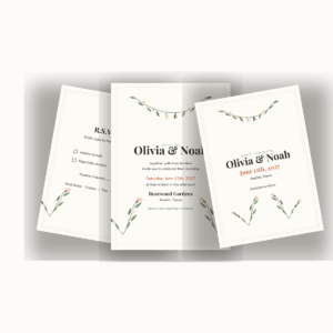 Floral Wedding Invitation Template