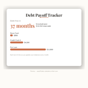Debt Payoff Tracker